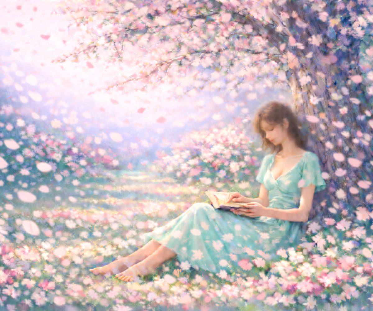 봄빛 속의 여유